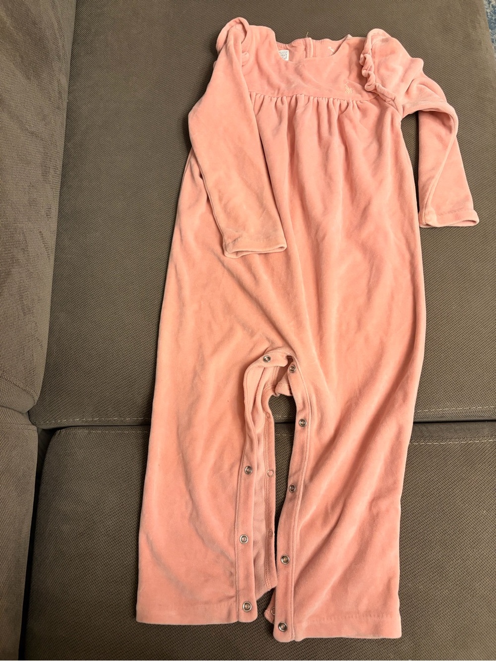 Ralph Lauren Plush Long-Sleeve Outfit